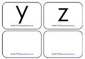 Yy-Zz-lowercase-mini-flashcards